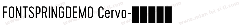 FONTSPRINGDEMO Cervo字体转换